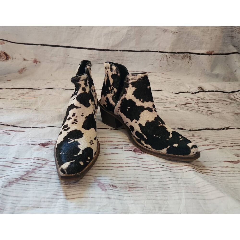 Myra Bag Easy Going Cowhide Booties Size 7